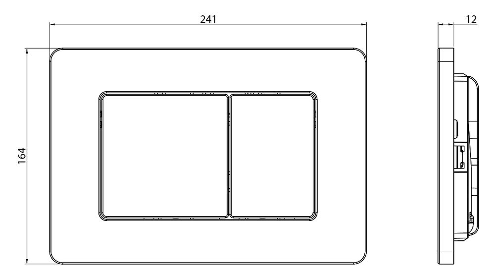 Клавиша для инсталляции CHARUS Robusto FP.310.BTG.05, брашированное золото