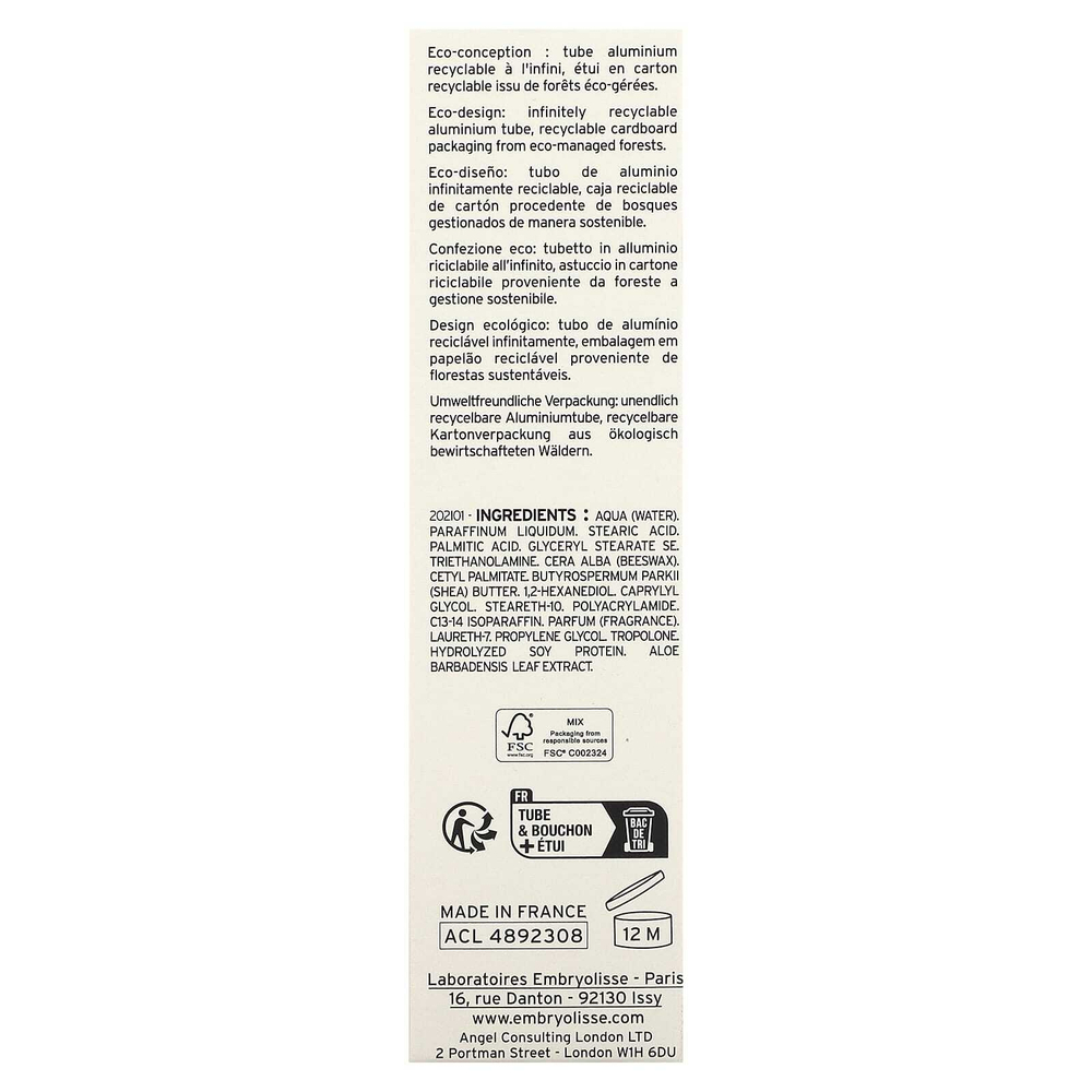 Embryolisse, многофункциональное увлажняющее средство, 30 мл (1,01 жидк. унции)