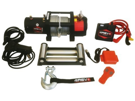 Лебедка автомобильная 4Revo SRX 6500 12V со стальным тросом