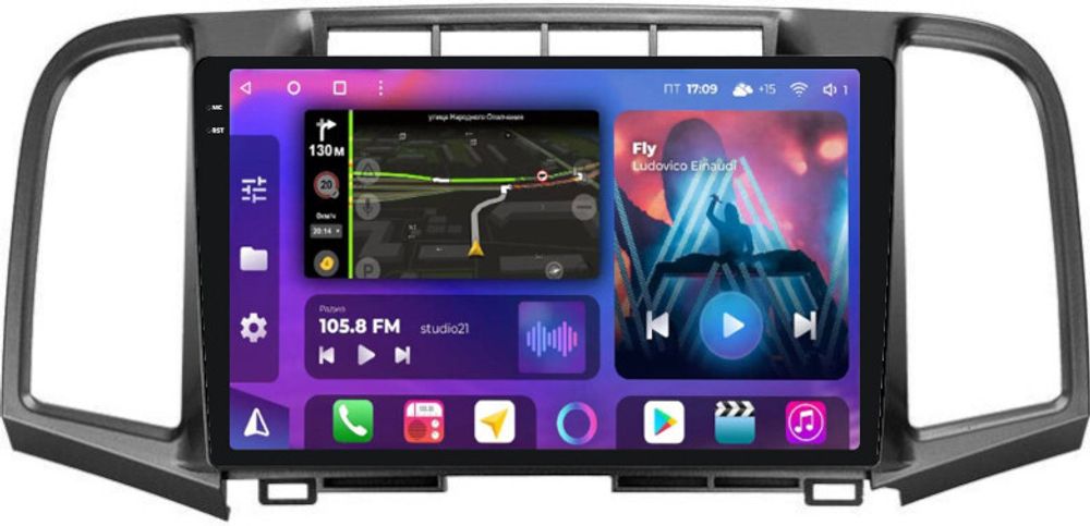 Магнитола для Toyota Venza 2008-2016 - FarCar XXL3047M QLED+2K, Android 12, ТОП процессор, 8Гб+256Гб, CarPlay, 4G SIM-слот