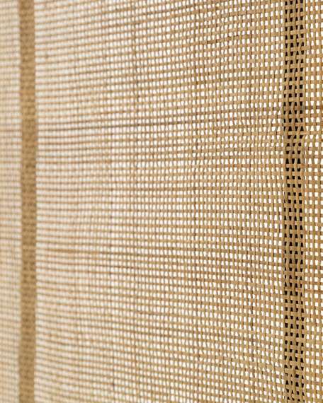 Изголовье из ротанга Lalita с черным каркасом 170х120 см