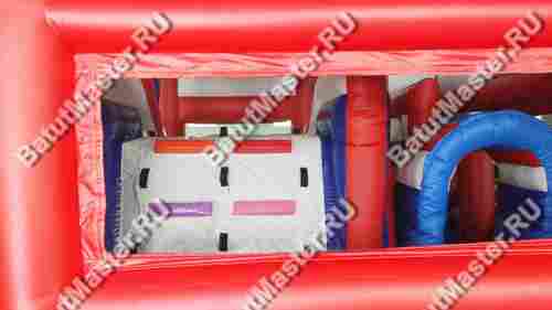 Детский надувной батут "Весёлые пожарные", 5*4*3,2 м