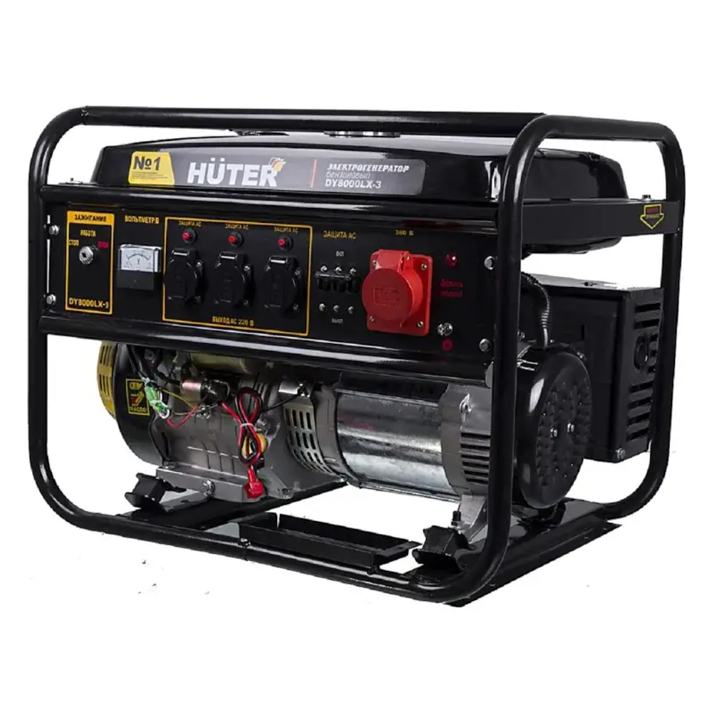 HUTER DY8000LX-3 бензиновый генератор 64/1/28