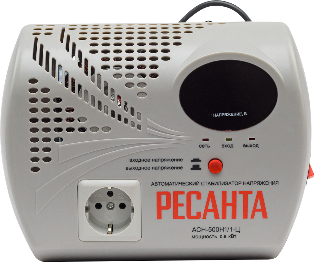 Стабилизатор напряжения серии LUX РЕСАНТА АСН-500Н1/1-Ц