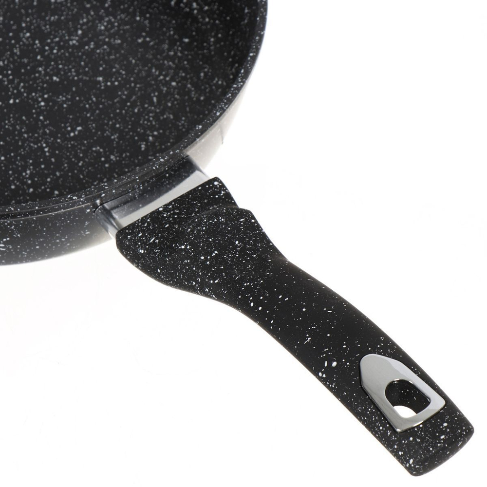 Сковорода алюминий, 26 см, антиприг, Daniks, Олимп Гранит, чер, DFP-26-BLM-IND, индукц