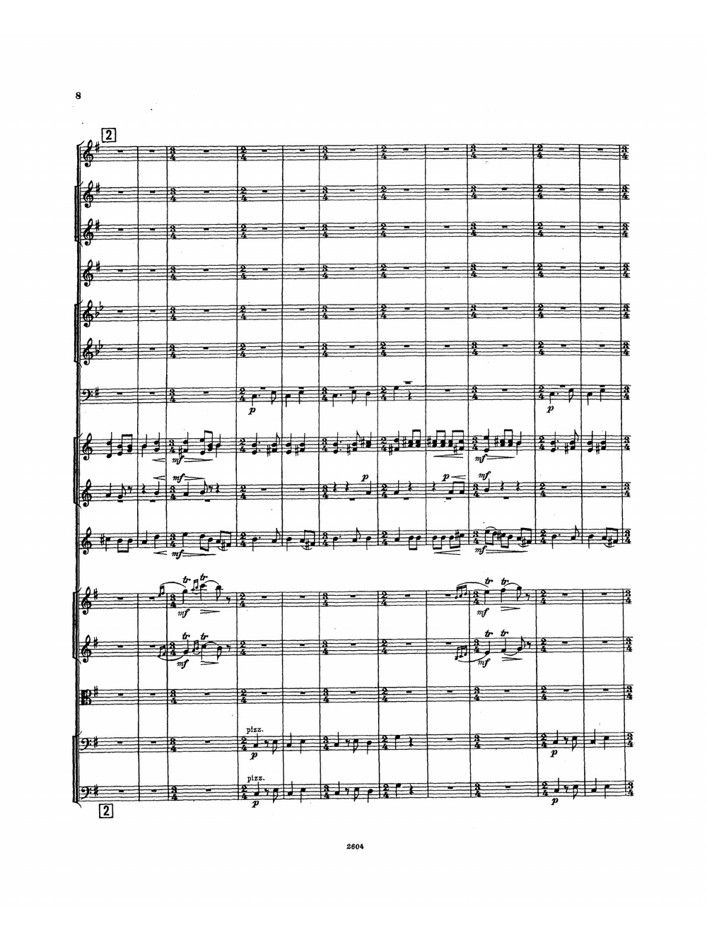 Восемь русских народных песен. Для оркестра. Ор 58№№ 1-8. Партитура | Лядов Анатолий Константинович