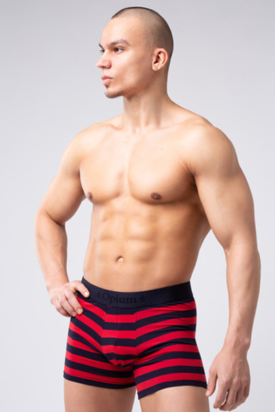 Мужские трусы R-126 Синий-Красный Opium