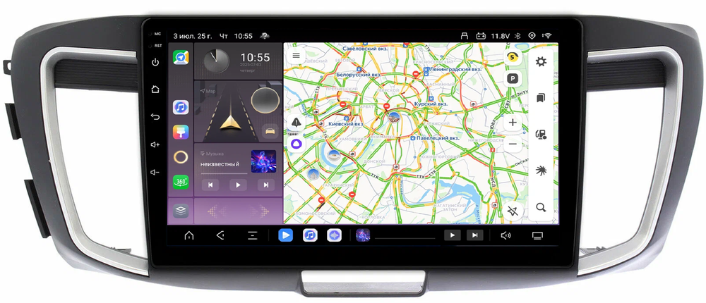 Магнитола для Honda Accord 9 2013-2015 (CR2) - Kuberg QLed, Android 13, TS20, CarPlay, SIM-слот