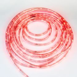 ULD-D50 50M-С08 IP44 RED Гирлянда светодиодная Дюралайт. 50м. С контроллером. Красный свет. Провод черный. ТМ Uniel