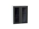 Шкаф верхний с 2-мя остекленными дверцами Глетчер
