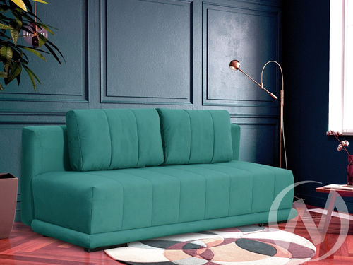 Диван прямой Флорида (БД) Карат 103 (бирюзовый однотон)