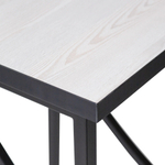 Стул барный, цвет Белая сосна/черный