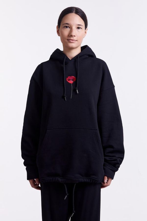 Худи Мак Warm со шнурком в поясе черный - фото 6