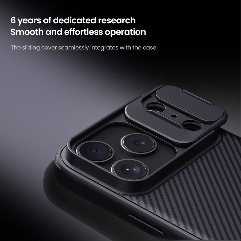 Чехол с защитной шторкой для камеры от Nillkin на iPhone 17 Pro, серия CamShield Pro Case