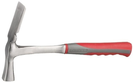 Молоток каменщика ЗУБР "Эксперт" цельнокованый, с двухкомпонентной рукояткой 600г.