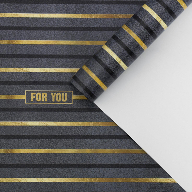 Бумага упаковочная глянцевая «For you», 60 × 90 см/листы