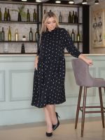 Платье 1329 темно-зеленый Novita (Акция)