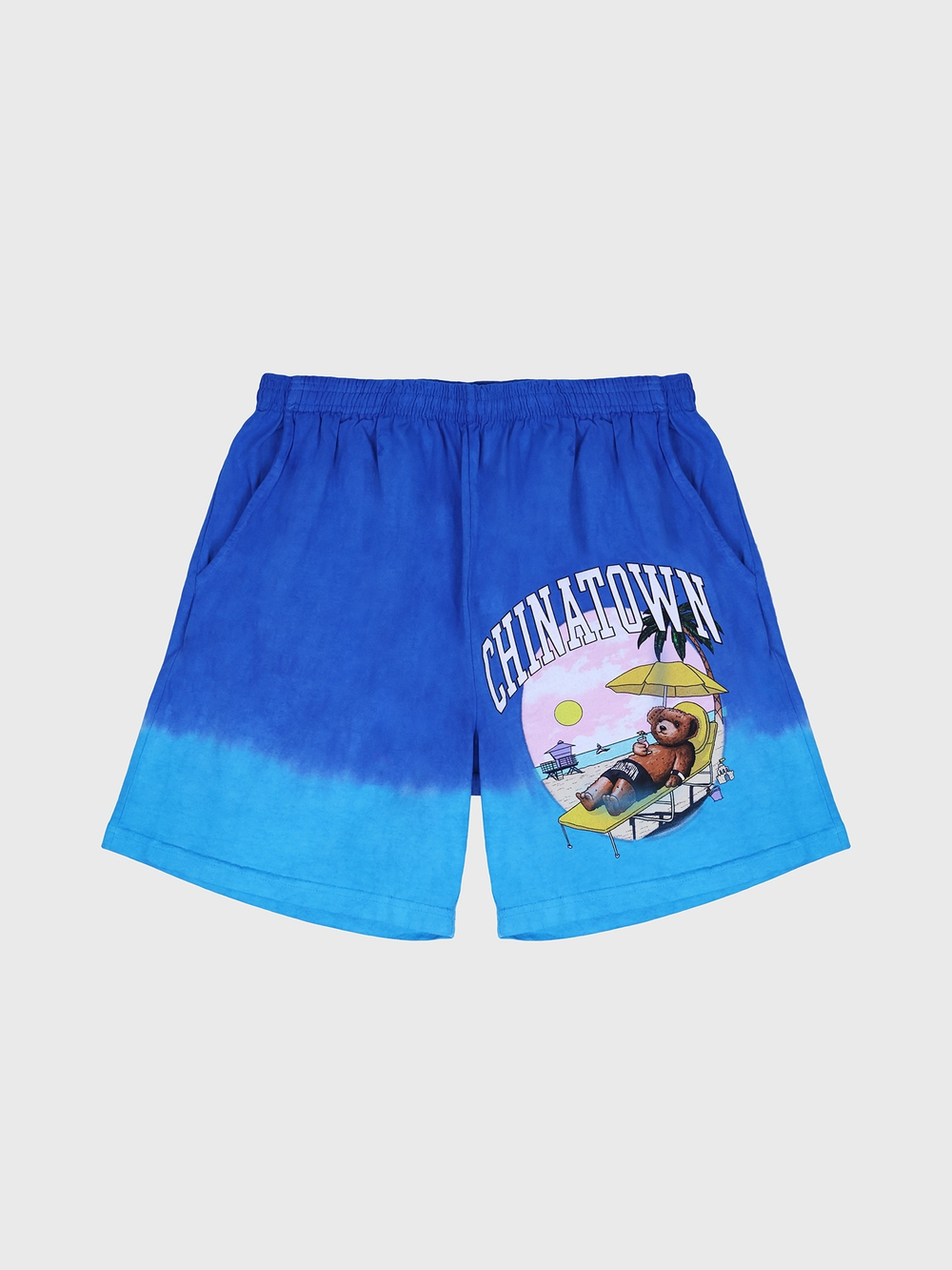 Шорты Chinatown Market Beach Bear Tie-Dye Blue