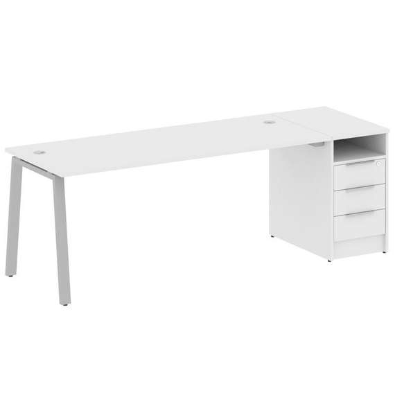 Метал Систем Рабочая станция с тумбой на А-образном м/к БА.РС-СТП-1.5