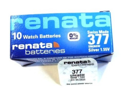 Элемент питания Renata 377 (SR626SW) BL-1/10/100