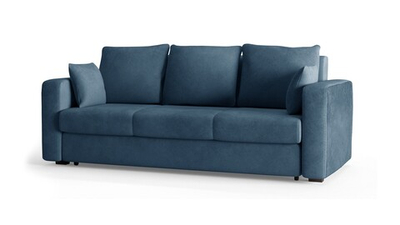 Диван Ливерпуль Лайт Vivaldi 13 230*94*80 см, Синий Велюр Еврокнижка Фиеста