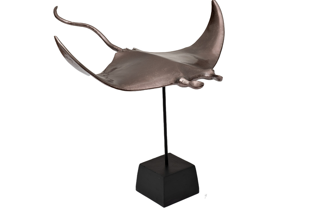 Статуэтка Garda Decor Скат, 48x57x52 см, алюминий 71PN-03238
