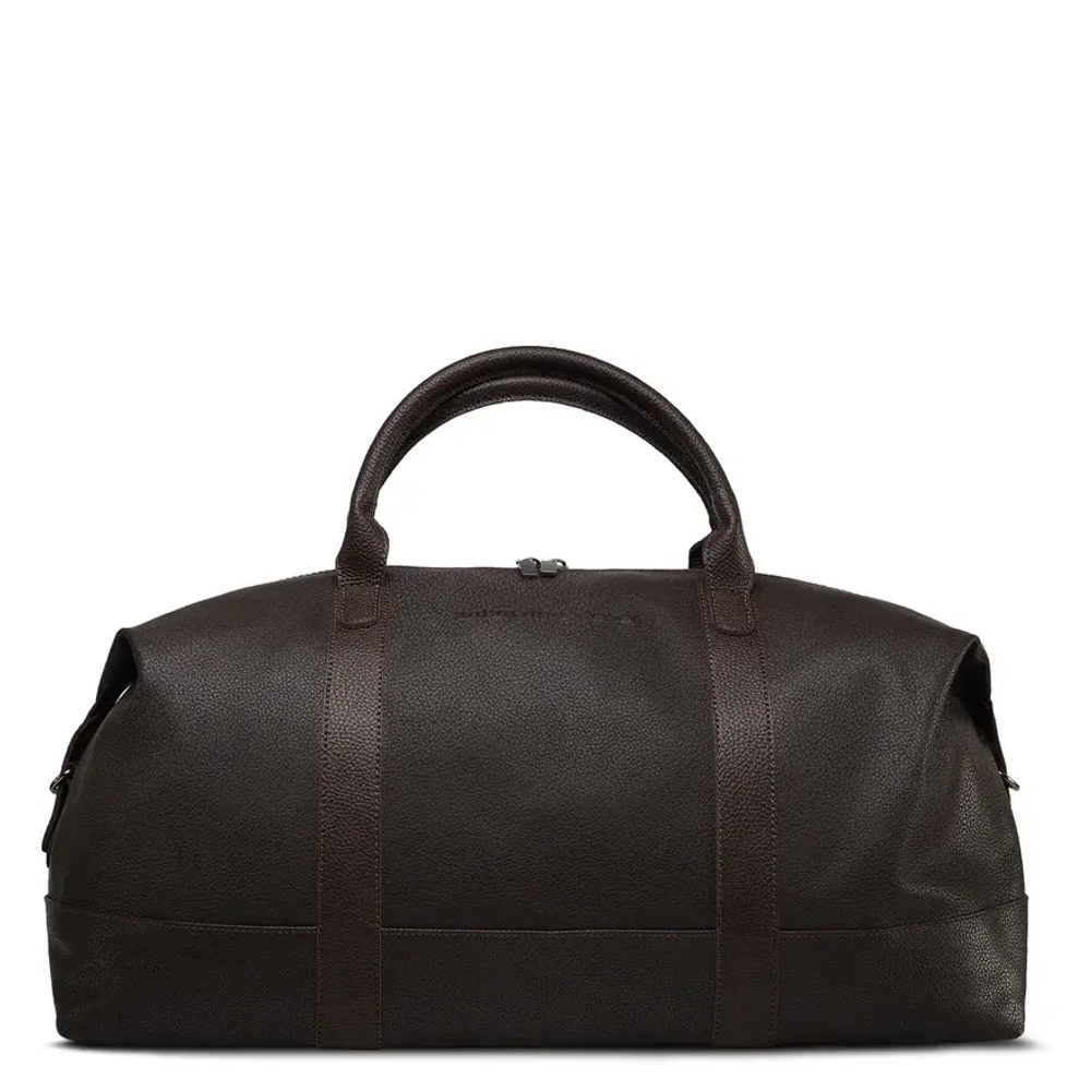 Сумка дорожная из искусственной кожи, цельнокройная, черный (2-229)