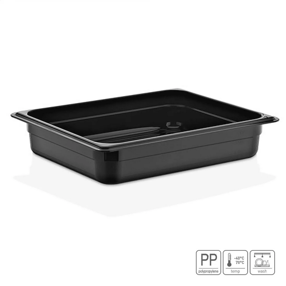 Гастроемкость GN1/2-65 PP черный