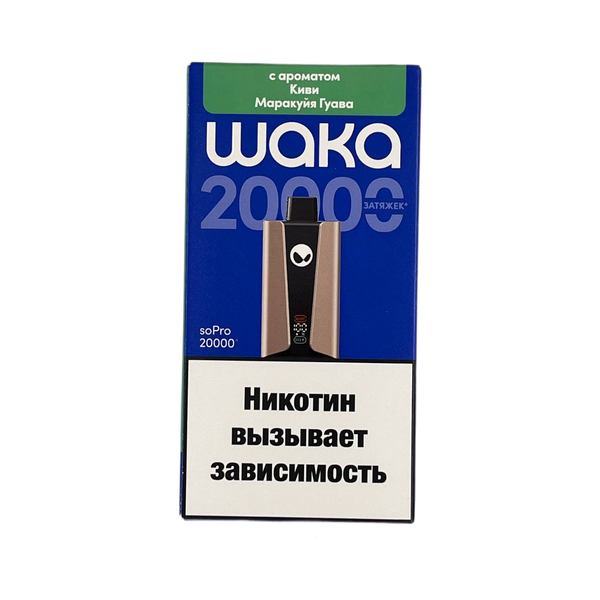 Купить Одноразовый Pod WAKA soPro - Киви Маракуйя Гуава (20000 затяжек)