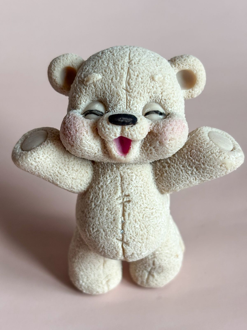 Фигурка из шок. глазури "Счастливый мишка"бежевый