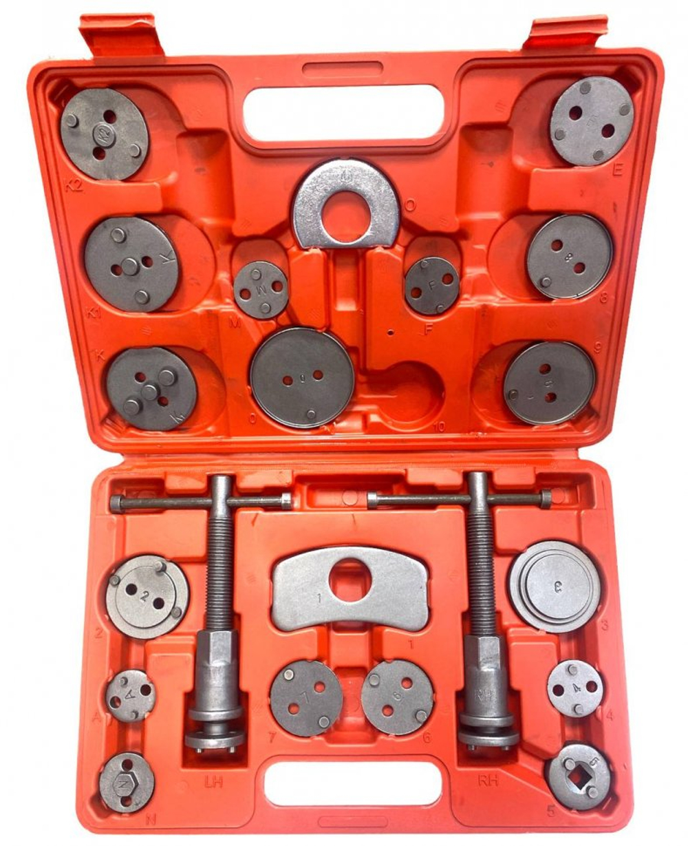 Набор инструмента для возврата тормозных цилиндров, 21 предмет, horex, арт. № HZ 25.1.128S