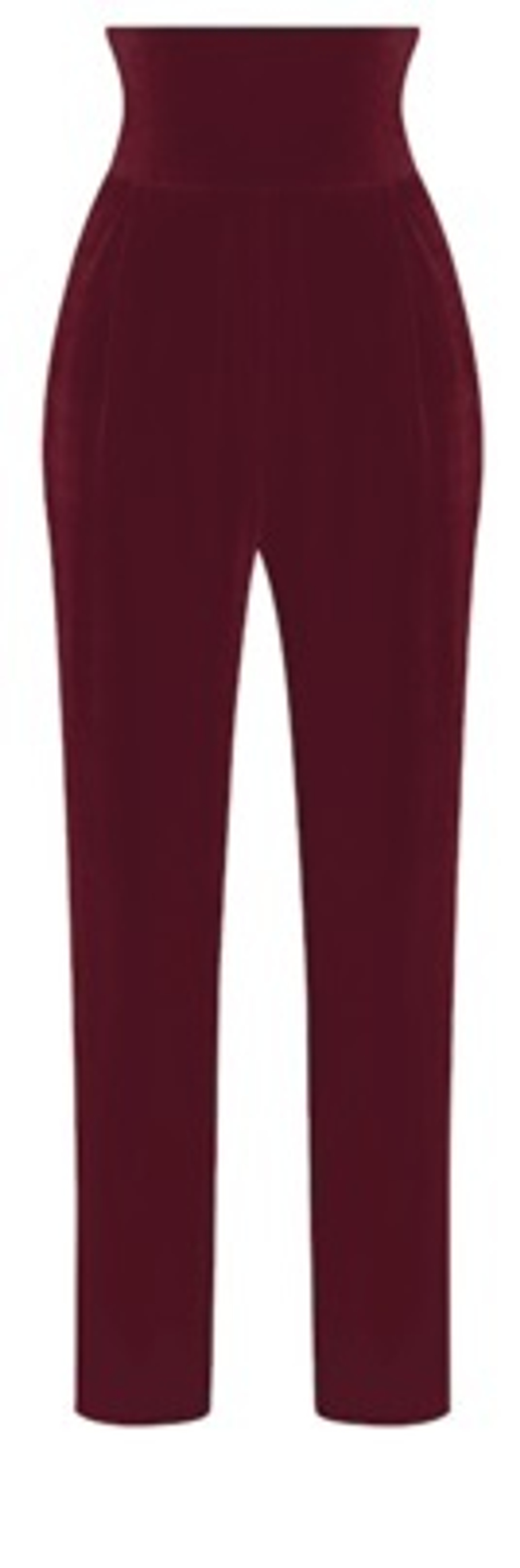 Брюки Бархатные с Широким Поясом