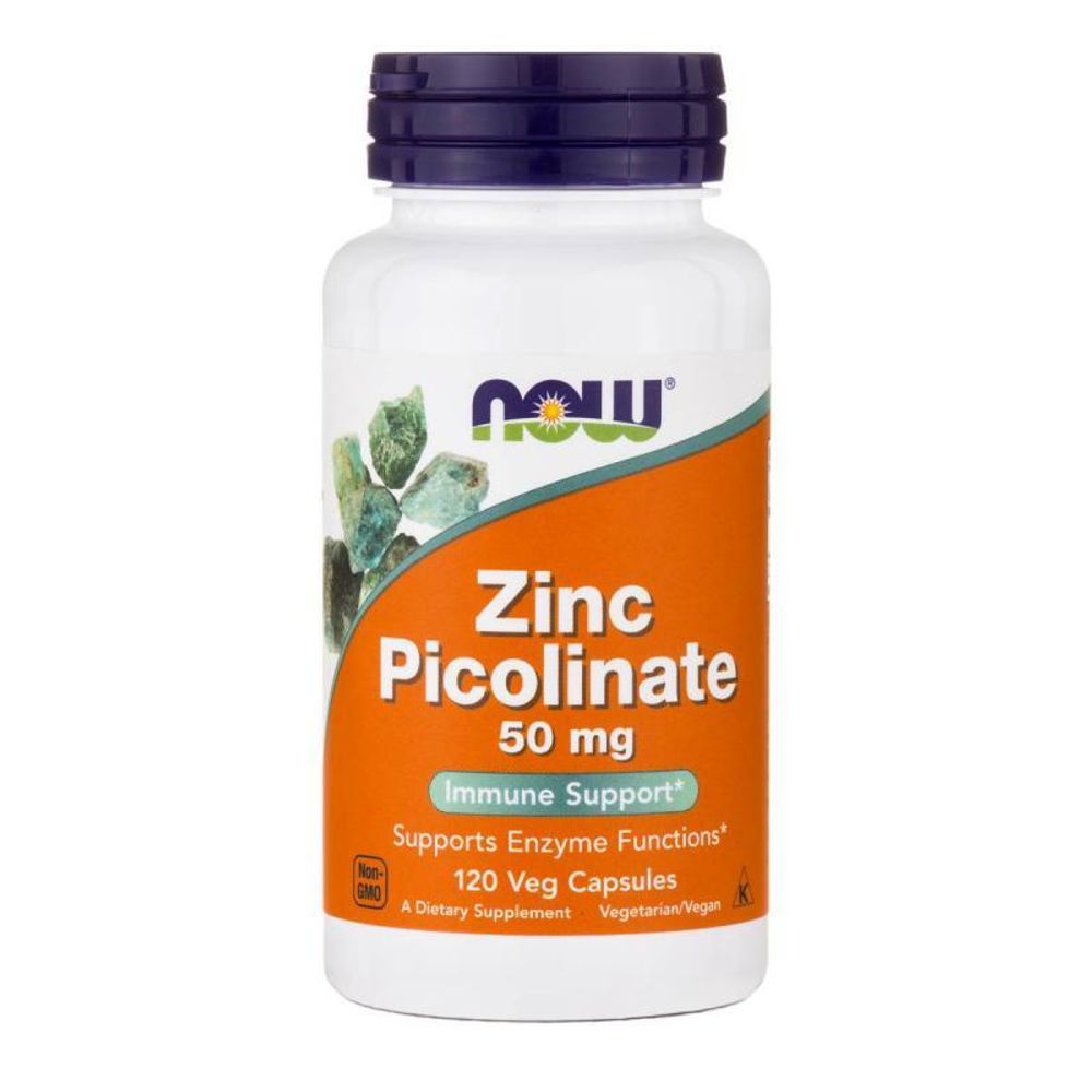 Now Foods Zinc Picolinate 50 mg 120 veg caps / Пиколинат цинка