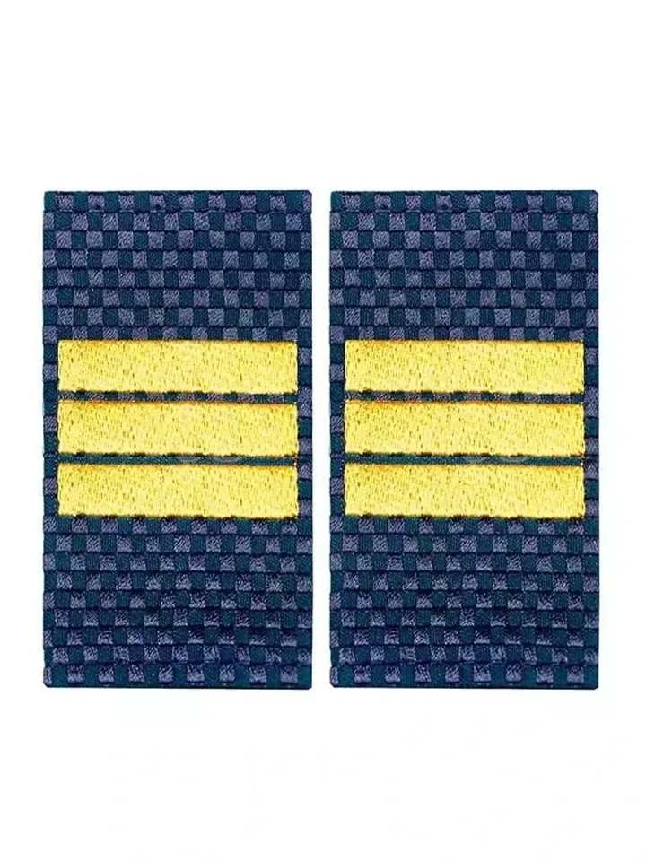 Фальшпогоны Полиция нового образца жаккардового плетения сержант