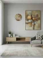 Подарочные настенные часы из эпоксидной смолы с камнями