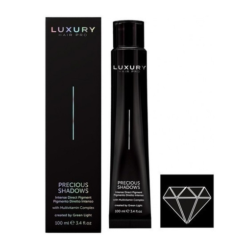 Интенсивный прямой пигмент для волос Оттенок Черный Оникс Green Light Luxury Hair Pro Precious Shadows Intense Direct Pigments 100мл