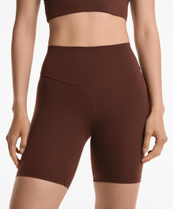 OYSHO Легинсы-велосипедки Comfortlux с высокой посадкой длиной 20 см,шоколадный