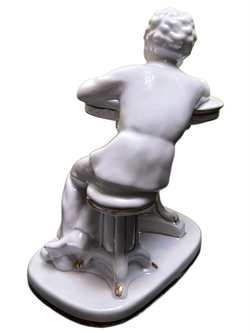Фарфоровая статуэтка "Юный Пушкин", ЛФЗ, 1960 - 1970 гг.