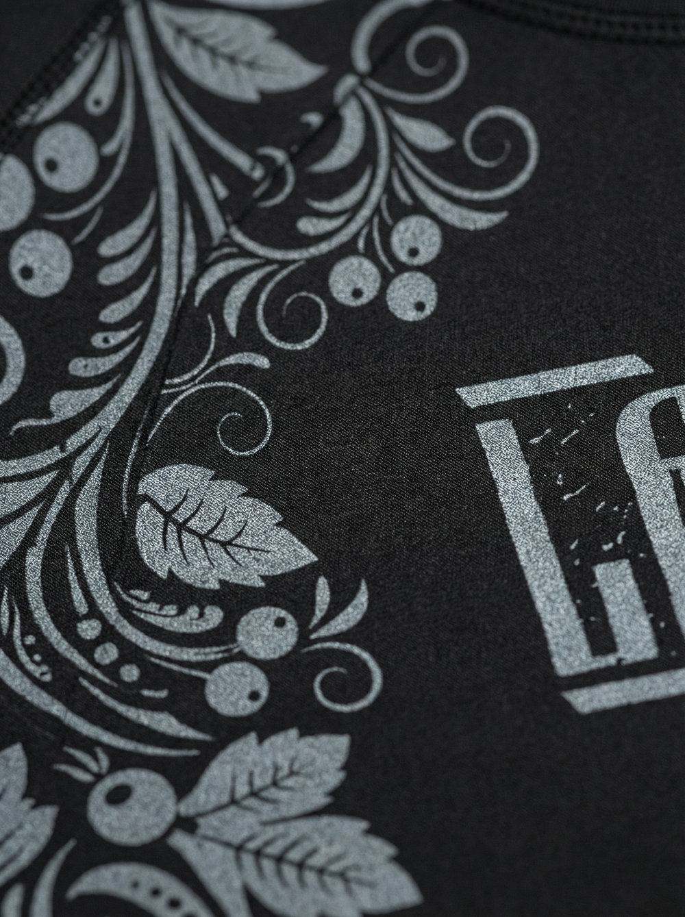 Рашгард с длинным рукавом LEGENDA Хохлома серая