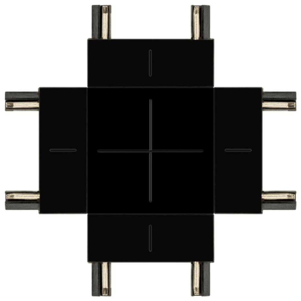 Коннектор питания ЭРА TRM-S5-CX BK для магнитного шинопровода Х-образный черный для системы S5