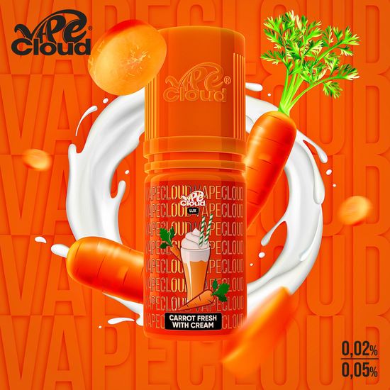 VAPE CLOUD LUX Carrot Fresh With Cream - Прохладный морковный фреш со сливочным
