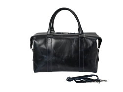 Дорожная сумка из натуральной кожи "Atlas Dark Blue"