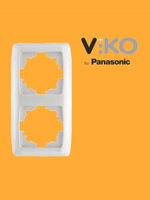 Рамка 4-я горизонтальная белый Viko Carmen