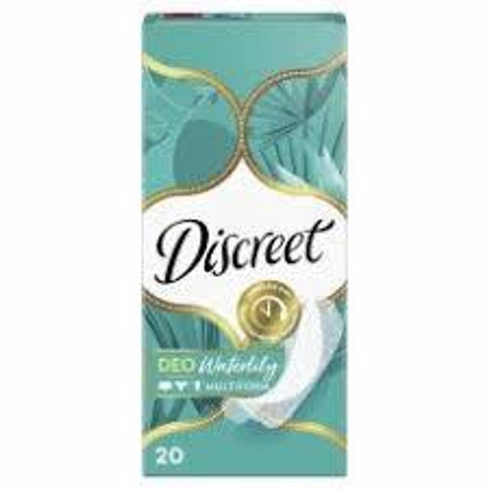 DISCREET 20 шт. Deo Water Lily Multiform Single Женские гигиенические прокладки на каждый день