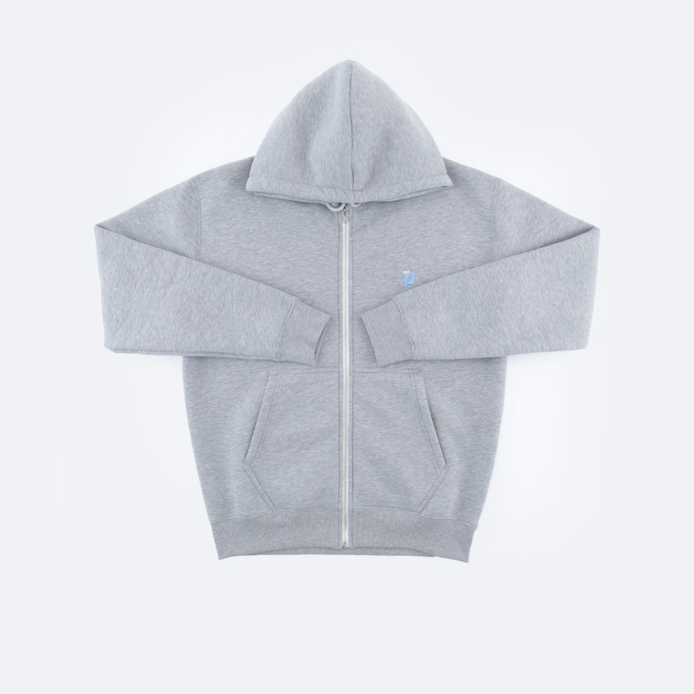 Худи Postaments P Logo Zip (heather grey)