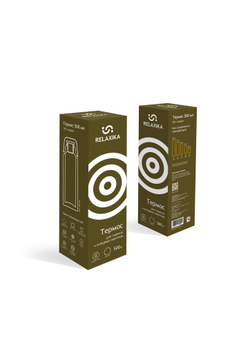 Термос Relaxika 101 (0,5 литра), хаки (без лого)