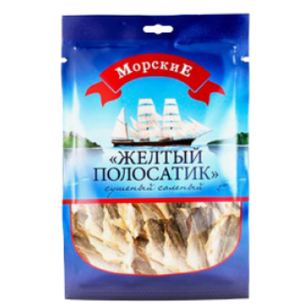 Жёлтый полосатик сушено-вяленый Морские 36 гр