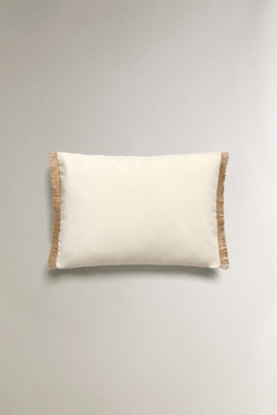 ZARA HOME ЧЕХОЛ ДЛЯ ДЕКОРАТИВНОЙ ПОДУШКИ С БАХРОМОЙ, РАЗНОЦВЕТНЫЙ