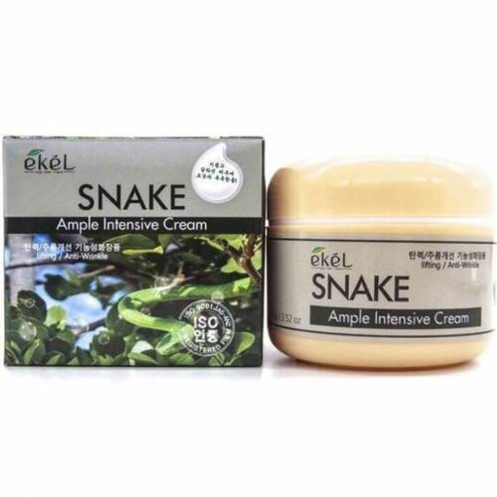 Ekel Крем для лица со змеиным ядом – Ample intensive cream snake, 100г