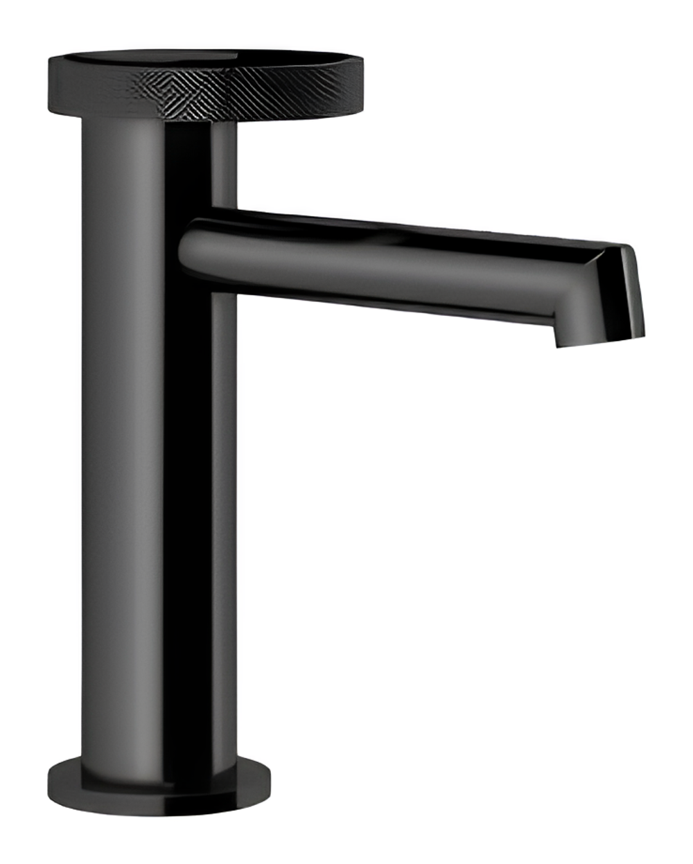 Смеситель для раковины Gessi Anello, низкий, однорычажный, без донного клапана, цвет Black Metal PVD